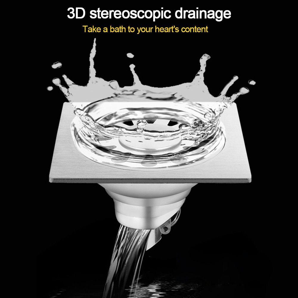 Com tampa de grade de grade, filtro de pia, ralo de piso de dupla finalidade, acessórios para máquina de lavar de banheiro
