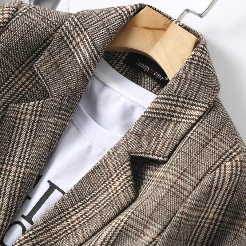 Mantel Locker Sitzend Einteiliger Anzug Oberteil Blazer Damenbekleidung Blazer Damen