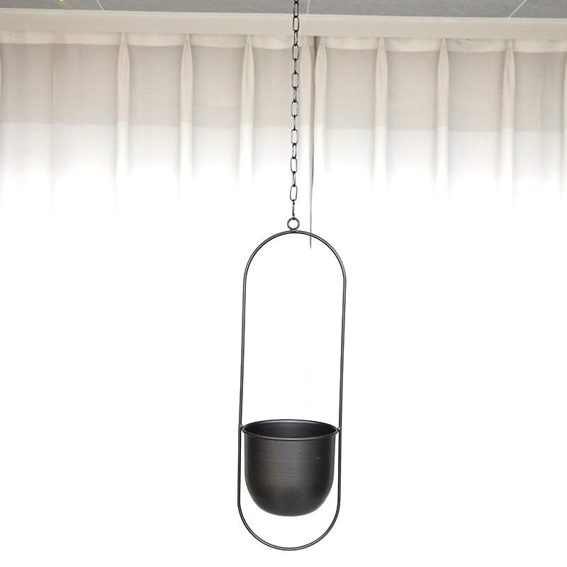 

Металлический цветочный горшок: Подвесная кованая корзина для балконов, перил, суккулентов и растений