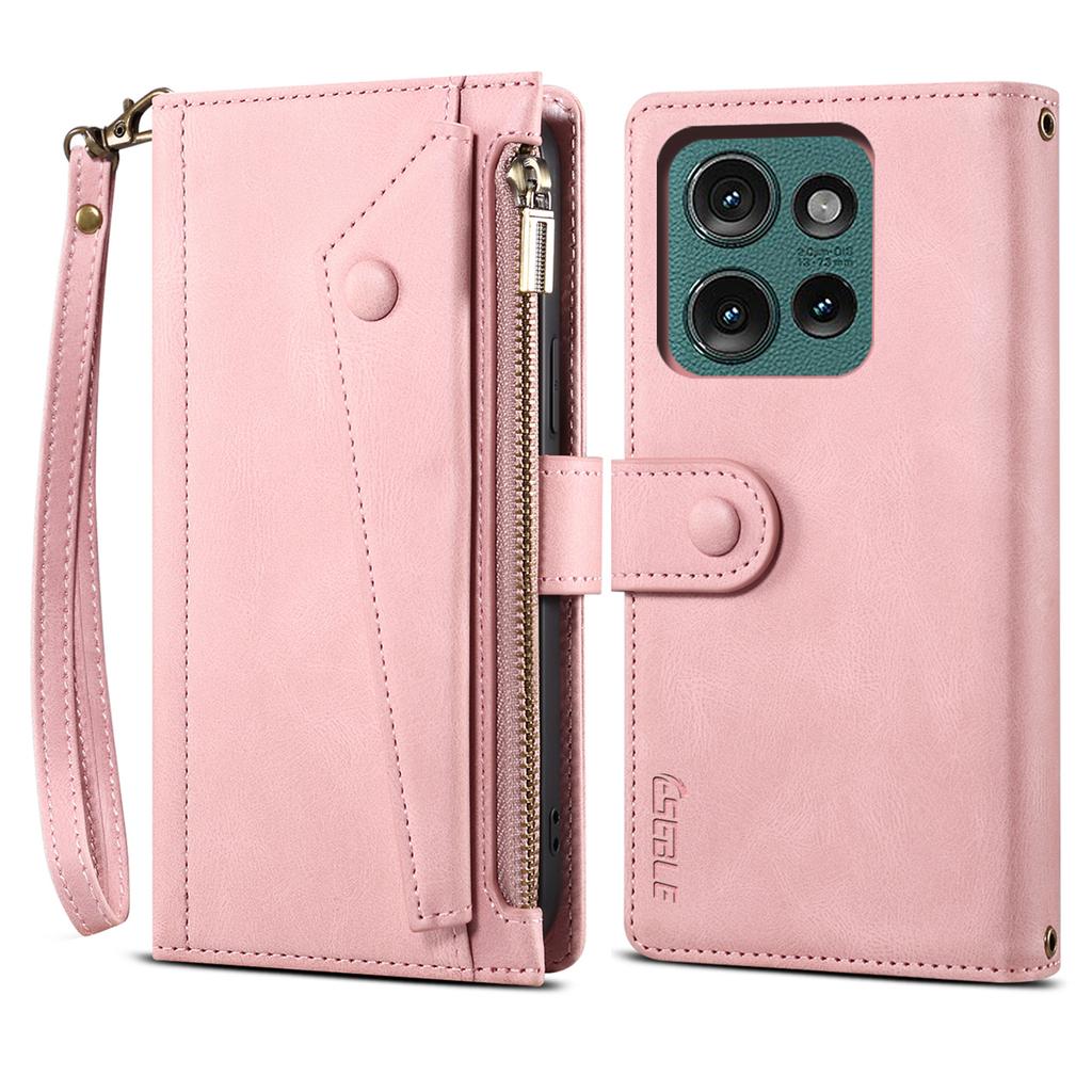 ESEBLE Star Series For Motorola Edge 50 Neo 5G/Moto S50 5G/Thinkphone 25 5G Case Zipper Wallet Leather Stand Phone Cover