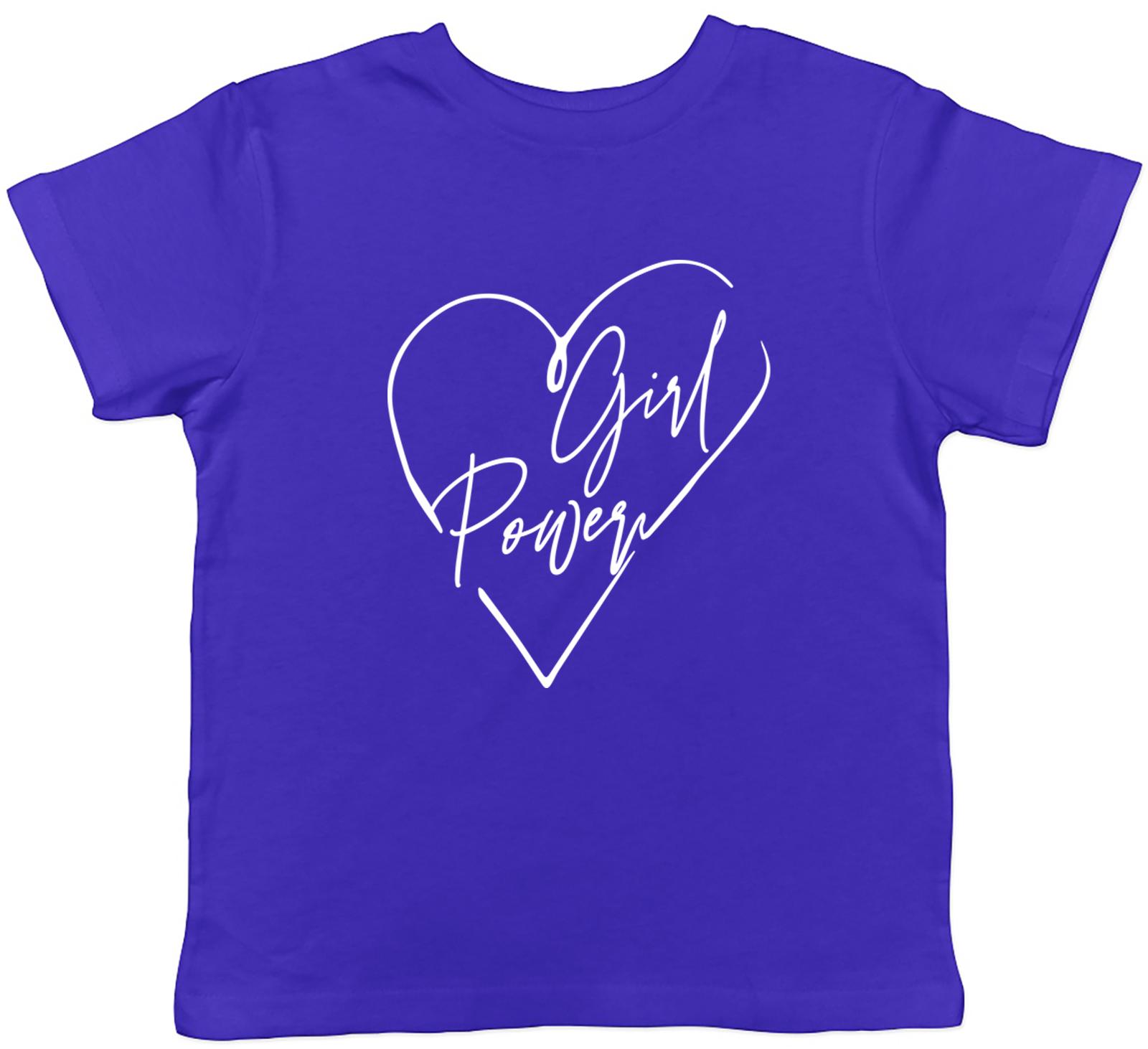 Girl Power Childrens Kids T-Shirt Boys Girls 130