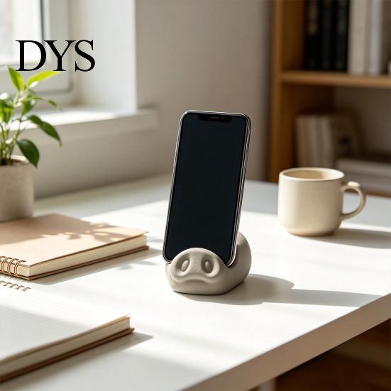 Compact Cell Phone Stand Cute Pig Nose Mobile Holder Desk Stand, 3D Printed Portable Mount for Office Home Desktop, Stable Hands Free Support