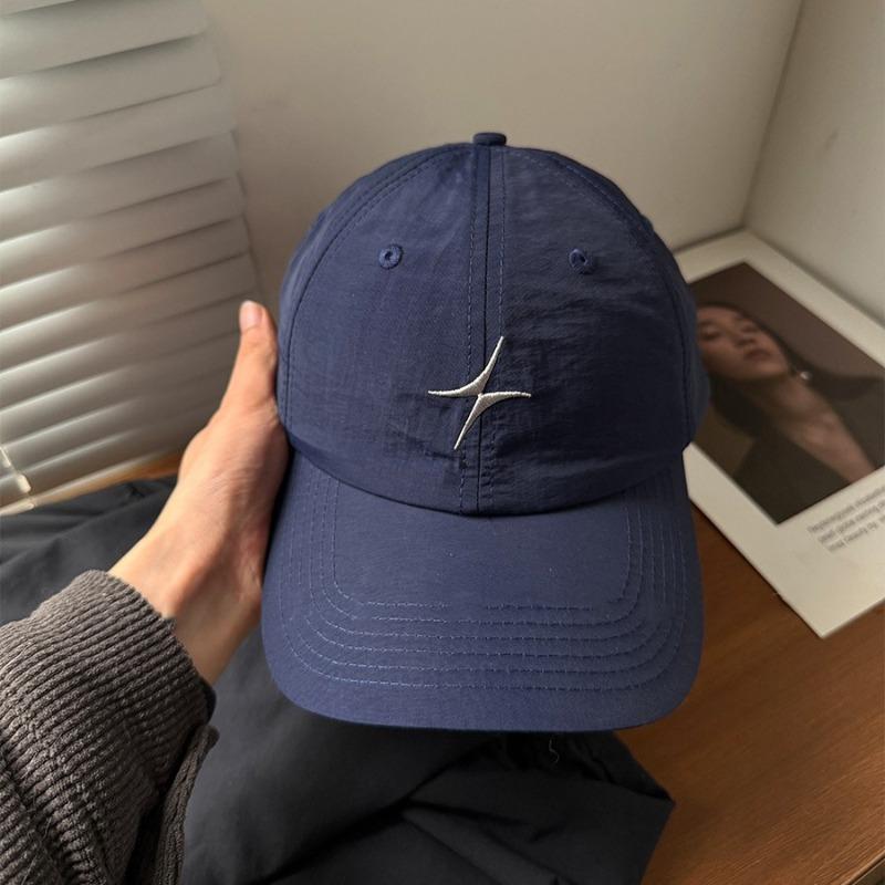 New quick-drying waterproof baseball cap women's summer outdoor shading wide brim showing face small versatile cap