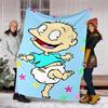 Rugrats Theme Printed Blanket - Perfect for Couch, Bed, Travel & Outdoor Use | Machine Washable, Cozy & Durable.