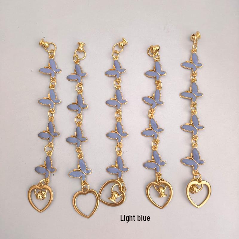 

Чохол для телефону з метеликом, з ланцюжком проти падіння та проти ковзання та шармом-шнурком на зап ястя