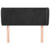 Exclusive House - Headboard with Ears Black 93x23x78/88 Cm Velvet