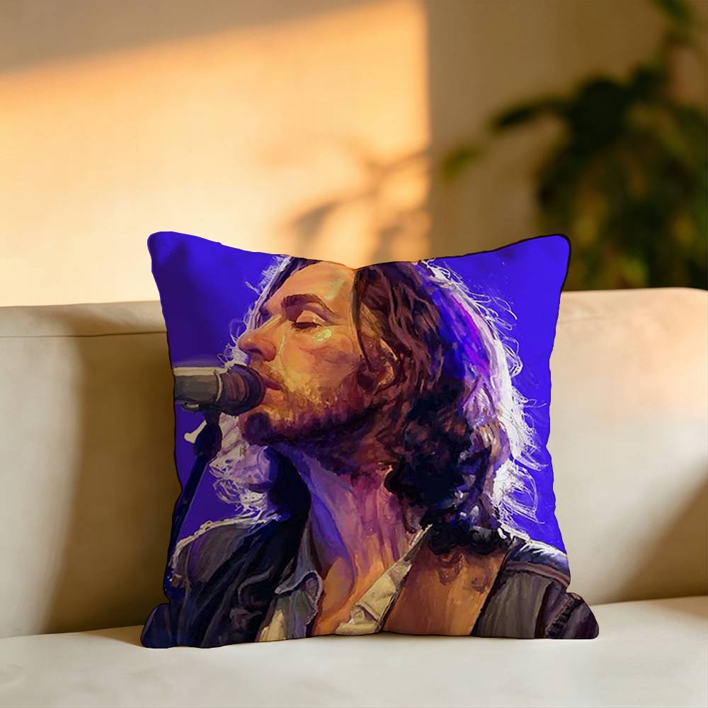 Rock Singer HHozier Pillow Case Square DoubleSided Sofa Cushion Cover Bedroom Bedside Pillow