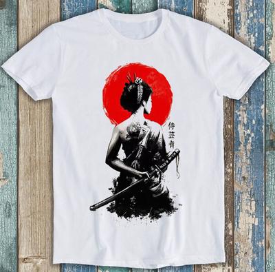 Geisha Japonesa Feminina Anime Mangá Edição Limitada Camiseta Engraçada Presente Camiseta T Shirt 2140