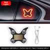 Solar Powered Car Neon Lights Suction Cup LED Ambient Light Car Neon Light  Front Rear Windows