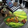 Scooby‑Doo Round Area Rug,Carpet Rug for Living Room Bedroom Sofa Playroom Decor,Non-slip Floor Mat