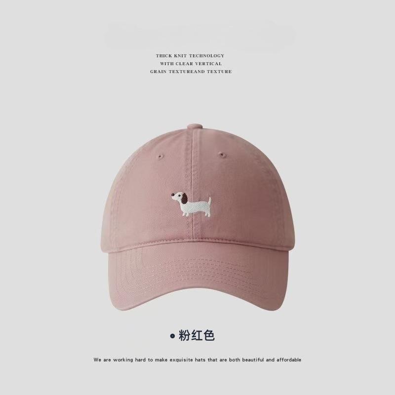 Cute Cartoon Dachshund Soft Top Cap Spring And Summer Hat High Quality Cotton Baseball Cap Men And Women The Same Style