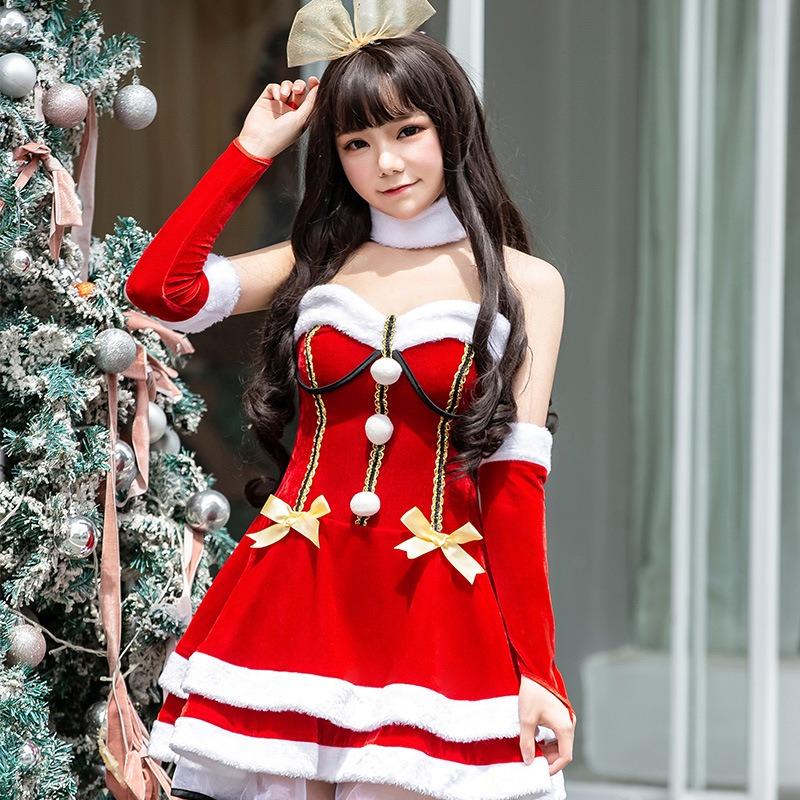 Weihnachtskostüm Großer Schal Alter Mann Heißes Diamantenkostüm Weiblich Erwachsene Robe Cosplay Weihnachtskostüm