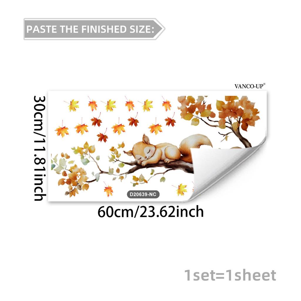 Creative Cartoon Animal Butterfly Static Window Stickers, No Glue Removable Glass Decals for Home Decor