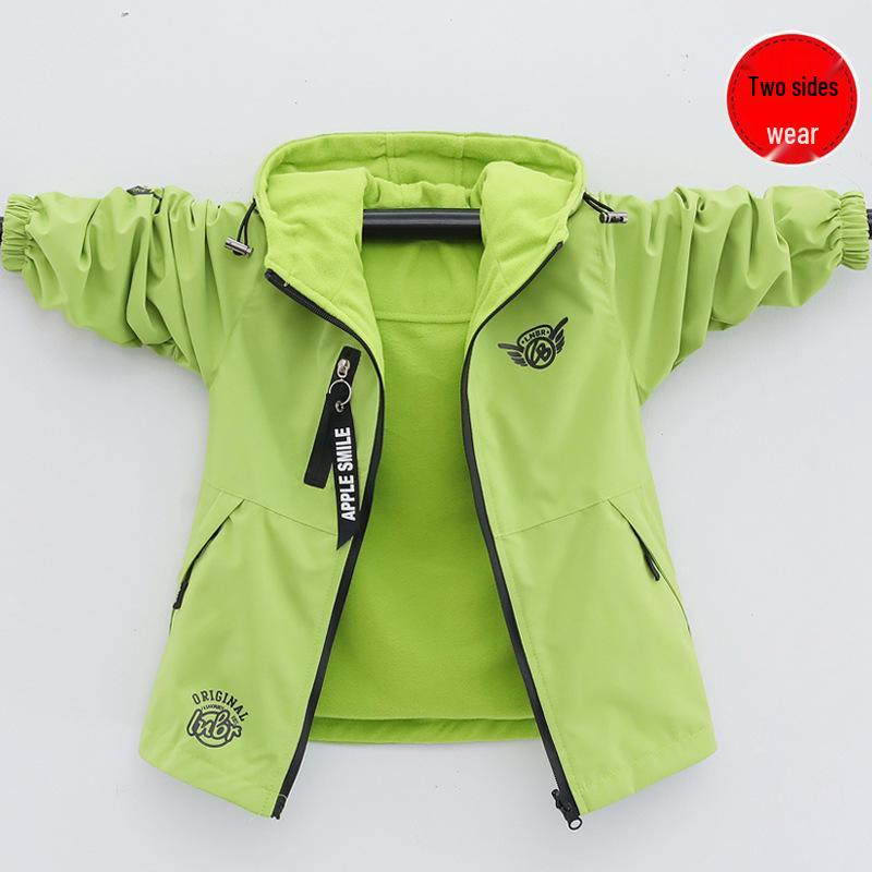 Jungen Wendejacke mit Fleecefutter - 2025 Frühjahr/Herbst-Kollektion für Kinder