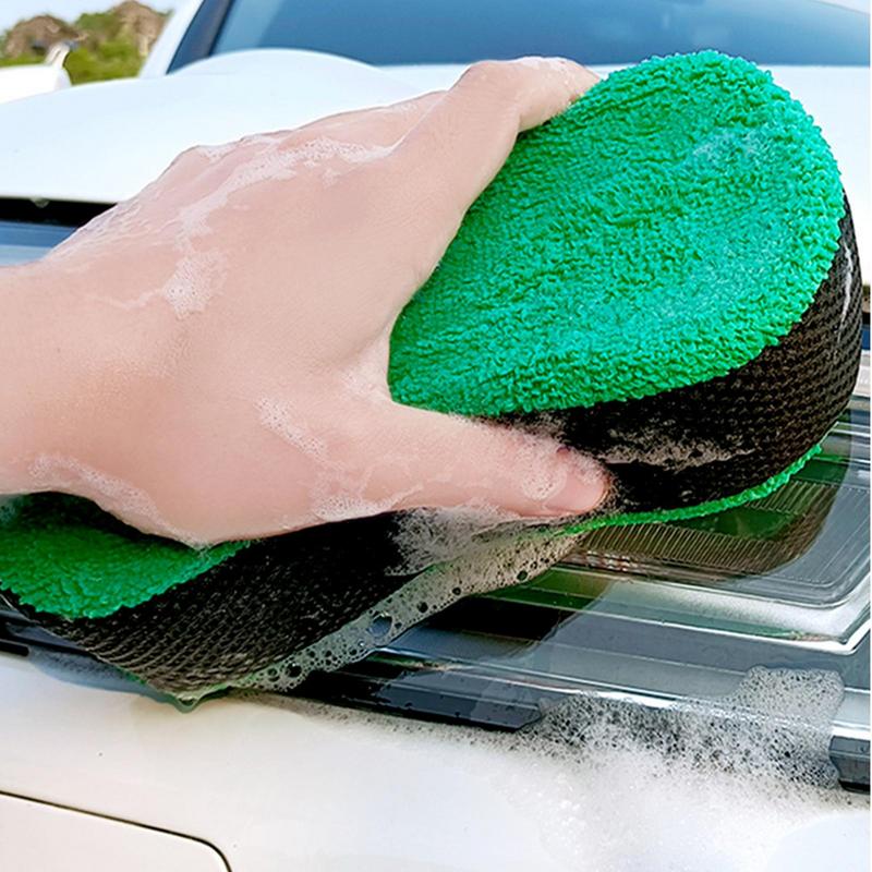 Car Sponges For Washing 2X Automotive Sponges For Car Cleaning Car Wash Sponge Double-sided Household Cleaning Sponges For Home