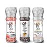 LUNN Combo of Natural Fine Grain Himalayan Pink Rock Salt With Summer Harvest Desert Salt (100 Gm Each) & Pepper Mix 45 Gm | Pack of 3