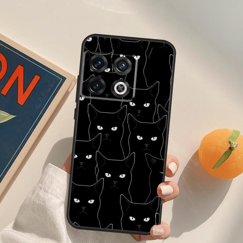 Cute Cartoon Cats Collage Case For OnePlus 13T 10T 10R 12R 13R 15 13 12 11 10 9 Pro Nord CE 5 2 3 4 Lite N20 N30 Cover