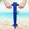 5PC Umbrella Base Adjustable Plastic Sun Beach Patio Sand Ground Fixing Tools Anchor Stand Spike Auger Keep Holder Garden Access