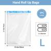 5 Packs Roll-up Storage Bags, Travel Compression Bags Reusable Space Saver Bags Vacuum Storage Bags for Clothes Organizer