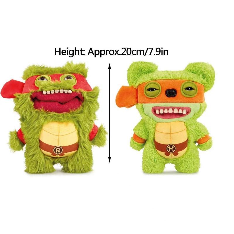 Juguete de Peluche Original Fuggler de 20 cm Tortuga Ninja Adolescente Monstruo de Dientes Feos Bicho Raro de Ojos Grandes Animal de Peluche Molesto Muñeca Regalo