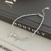 Banyan Tree S925 Silber Herz Schleife Perlenarmband - Süßer koreanischer Stil Schmuck.