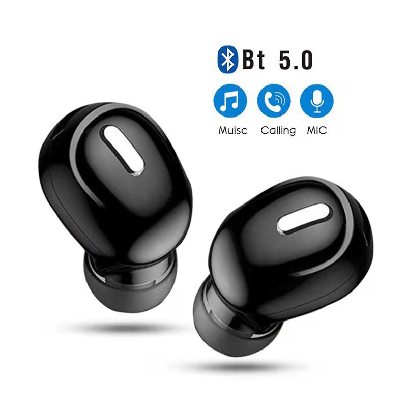 Mini Wireless Bluetooth-Compatible 5.0 Earphone In Ear Sport With Mic Handsfree Headset For Huawei All Phone Headphones