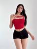 Branco Verão Coreano Moda Sexy Hot Pants Picante Menina Shorts Roupas Femininas Cor Sólida Cintura Baixa Envolver Quadris Slim Shorts Justos