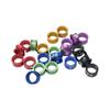 Aluminiumlegering Beenband Ring voor Kleine Vogels: Papegaaien, Parkieten, Vinken, Sprekende maina's, Gevlekte valkparkieten - Open/Sluit Ontwerp.