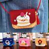 Cartoon Handmade Bag Crafts Art DIY Handbag Gift Crossbody Bag