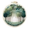 1pc Forest Landscape Embroidery DIY Fabric Craft Kit with Tools