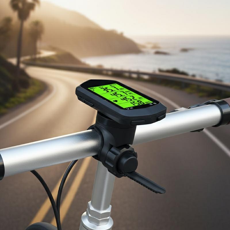 31.8mm Bicycle Mount Computer Holder with Strong Front Light Bracket for Road Bike and Mountain Bike Night Riding Accessory