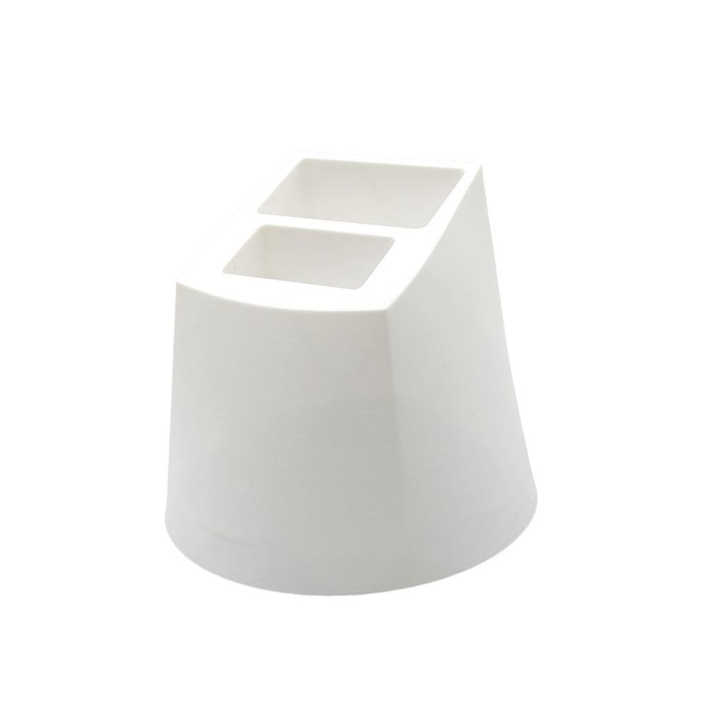 2-Hole Remote Control Holder Plastic Desk Remote Stand Durable Desktop Storage Box  Office Supplies белый