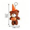 DIY Halloween Plush Pendant Kawaii Bear Plush Doll Little Bear Plush Keychain  Phone Accessories