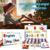 1 Set magnetisches englisches Buchstabenspielzeug, bunte Großbuchstaben und Kleinbuchstaben, Lernen von Zahlen für Vorschüler, Kleinkinder, Jungen und Mädchen, pädagogisches Alphabet-Spielzeug