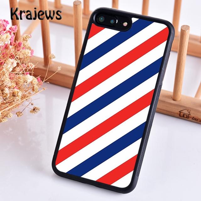 Krajews Barber Shop Hair Stylist Salon Soft Phone Case For iPhone 17 Air 16 15 14 Plus 11 12 13 Pro Max Coque Fundas
