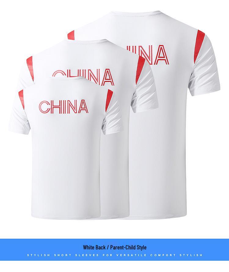 2022 National Team Sports T-shirt - Unisex Loose Fit for Men, Women, Children, Coaches, Couples, Short Sleeve Trendy Uniform.