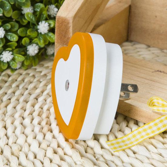 Heart-Shaped LED Night Automatic Sensor Light Bedroom Hallway Stairs Wall Lamp