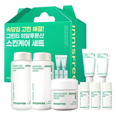 Green Tea Hyaluronic Acid Skincare 3-Piece Set, 1 Set