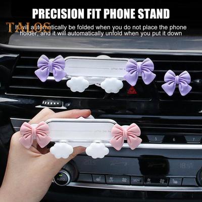 Support Téléphone Portable Voiture Haute Stabilité Design Forme Dessin Animé Installation Simple Ajustement Universel Support Téléphone Grille d'Aération Voiture