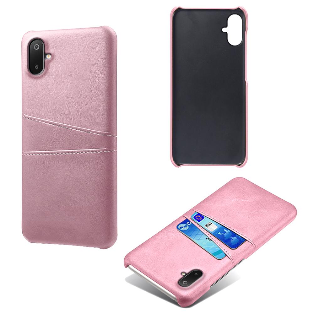 For Samsung Galaxy A06 5G/M06 5G Case Dual Card Slots PU Leather + Hard PC Phone Cover