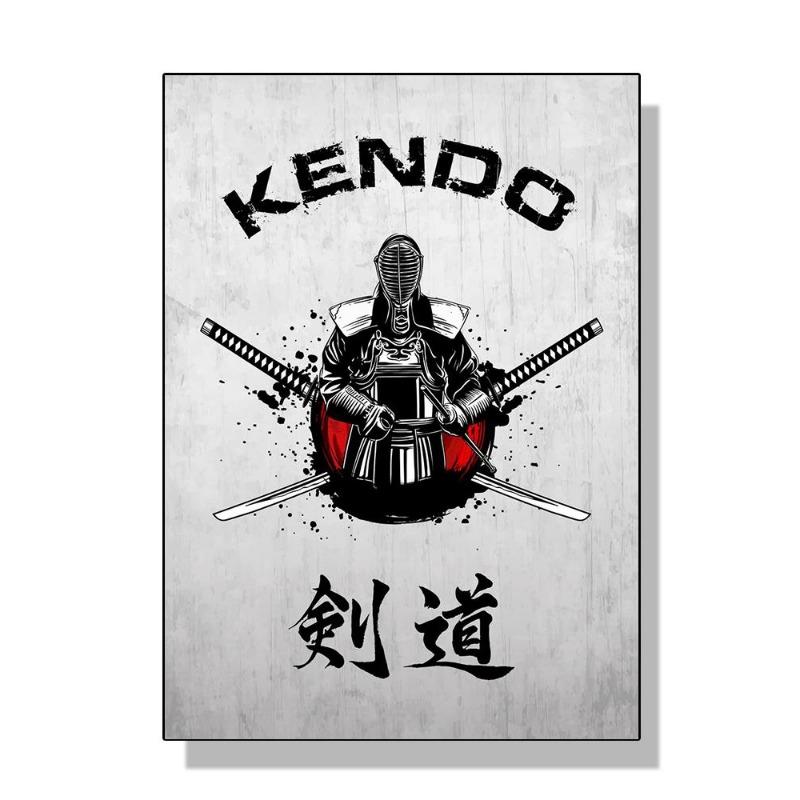 Vintage japanische Kampfkünste, Judo, Jujitsu, Karate, Kendo, Taekwondo, Poster, Leinwand, Gemälde, Wandmalerei, Heimdekoration für Zimmer, Geschenk