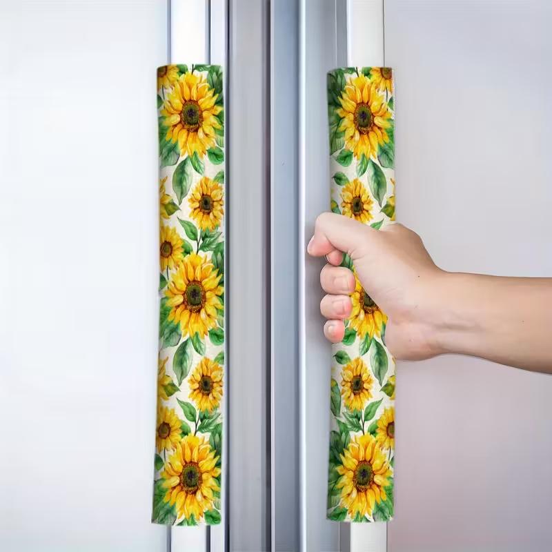 Dustproof Handle Covers for Doors, Fridges, Ovens & Kitchen Appliances - Custom Patterns Available