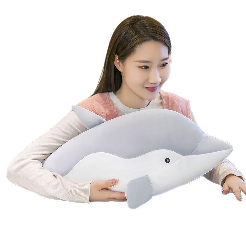 New Dolphin Throw Pillow Doll Bed Sleeping Girl Doll Child Gift Aquarium Plush Toy