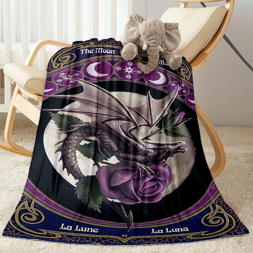 Gothic Style Blanket Ultra-Soft Perfect for Chair Livingroom Office for All Occasions Digital Print Suitable for Gifting Relatives and Friends