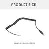 Portable 5.5x2.5mm Expandable Power Cord for DIY Projects Supports Up to 60W DC5525 Male to 2Pin Bare End Spring Cable