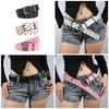 Grommet Waist Belt Punk Star Charm Skinny Chain for Cowboy Grunge Buckle Modern Waistband Waist Chain Studded Belt