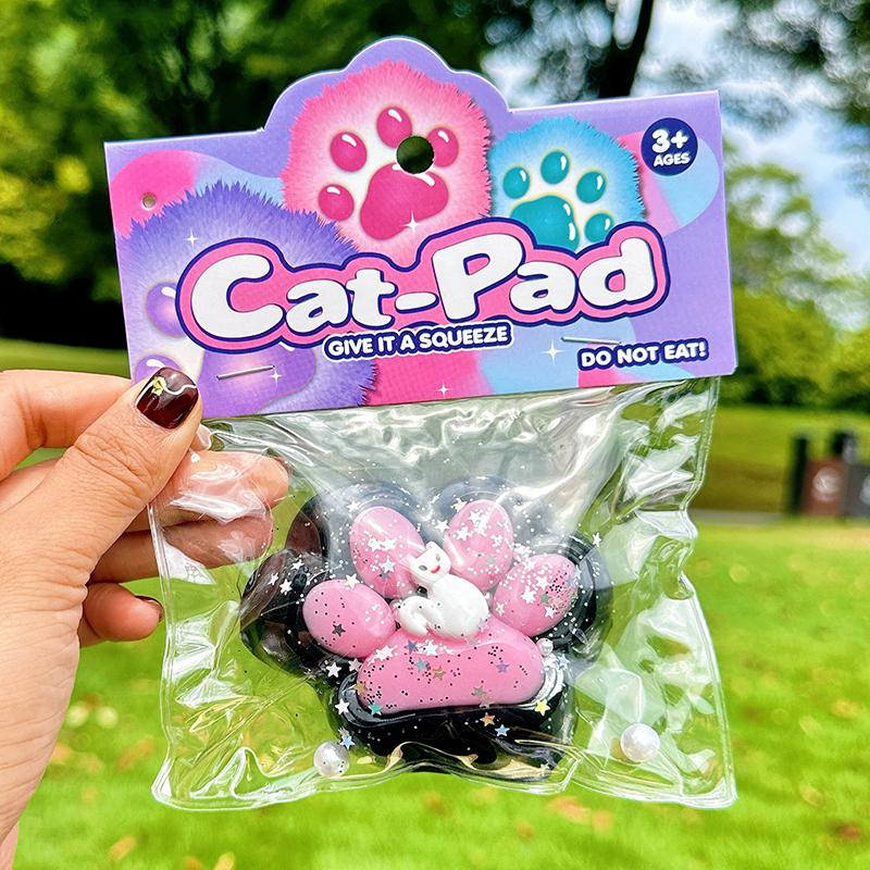 Dekompresní hračky s kočičí tlapkou, kawaii kreslené antistresové hračky na odbourání stresu