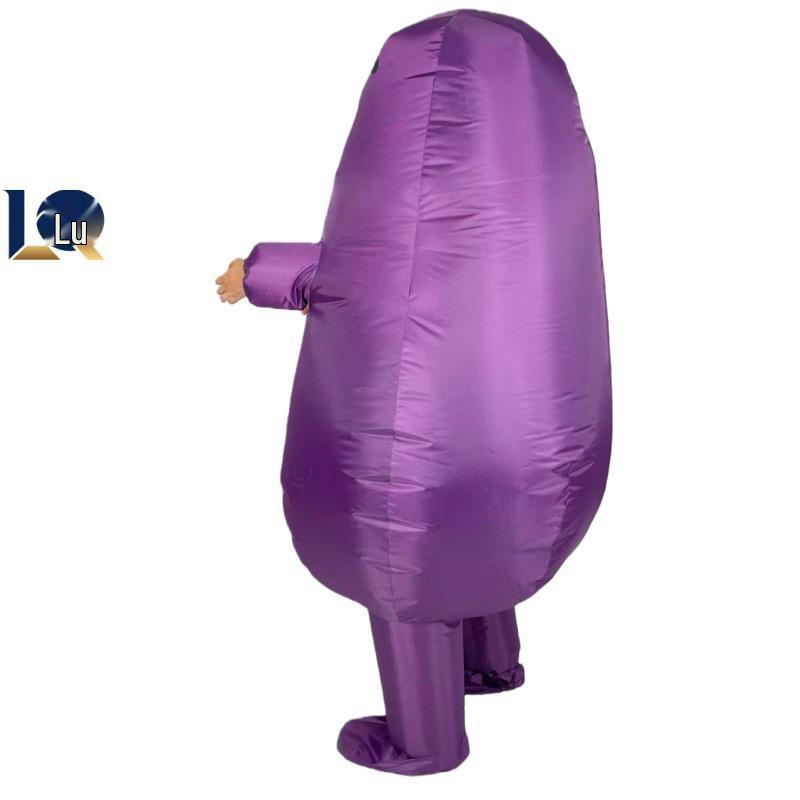 Valentine's Day Purple Eggplant Inflatable Costume for Party and Performance