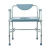 Commode Chair, Bedside Commode with Drop-Down Arms and Detachable Backrest, 5-Level Adjustable Height, 7L Removable Bucket, Easy to Assemble, 1000LBS