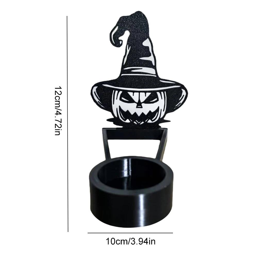 Funny Candle Holder Table Decoration Innovative Halloween Projection Candle Stand For Bedroom Home Decor Shaow-Candle Ornament